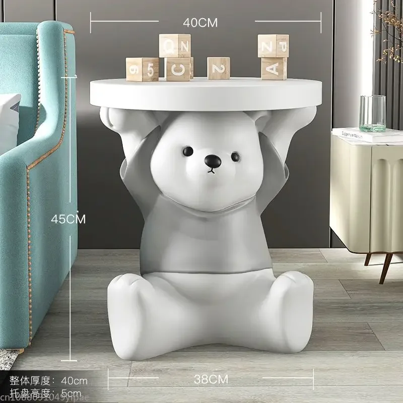 Tide Play Bear Large Tray Decoration Storage Living Room Coffee Table Bedroom Nightstand Housewarming Gift