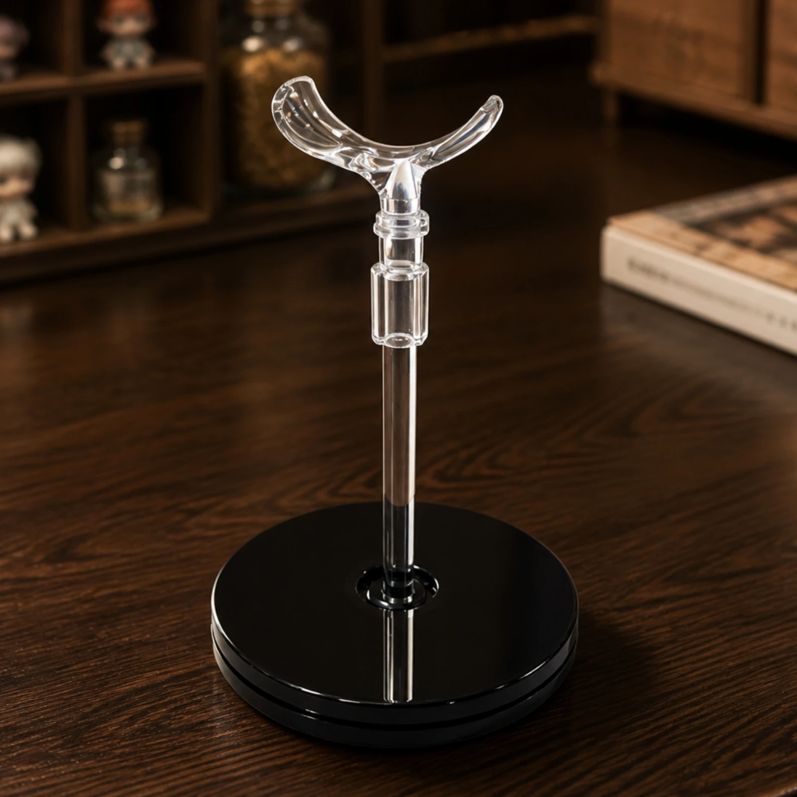 Acrylic Doll Display Stand Long-Lasting Rotating Doll Stand with Adjustable Support Compact Universal