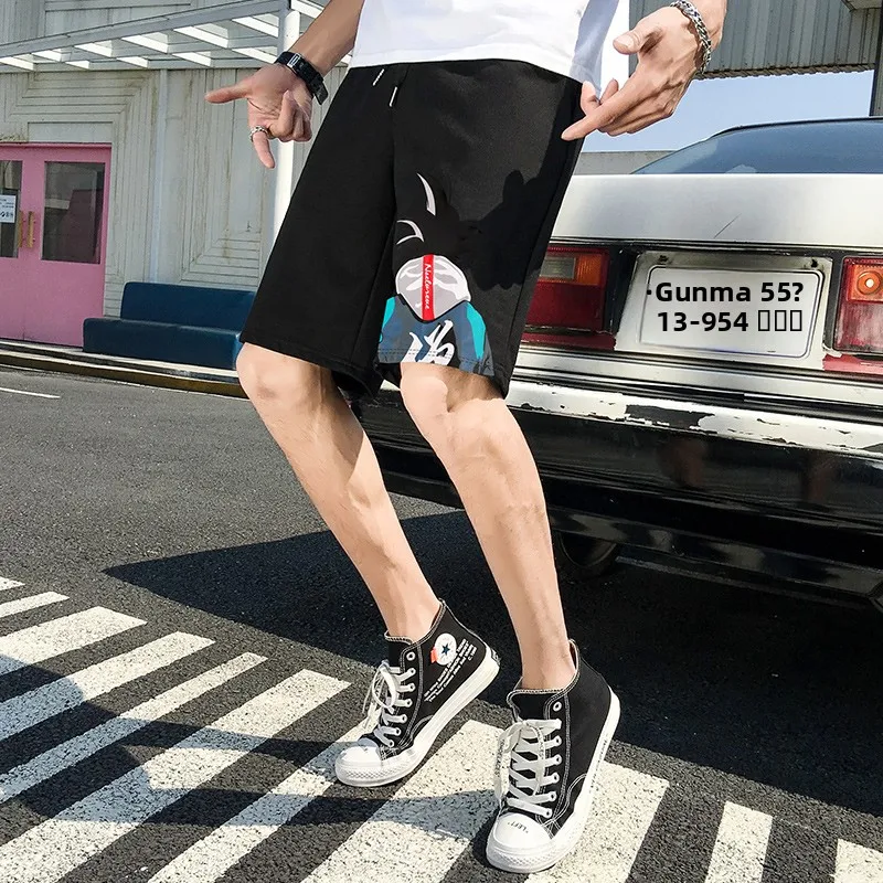 

Летние мужские пляжные шорты: повседневные, модные, молодежные, свободного кроя, из полиэстера, длиной до колена, для энергичной молодежи