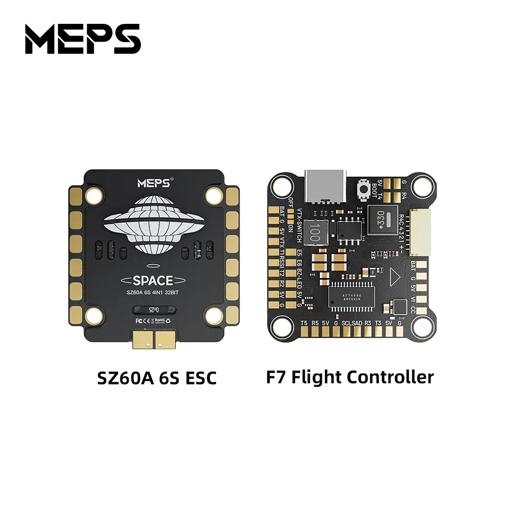 MEPS SZ60A 6S 4IN1 ESC & F7 Flight Controller Stack