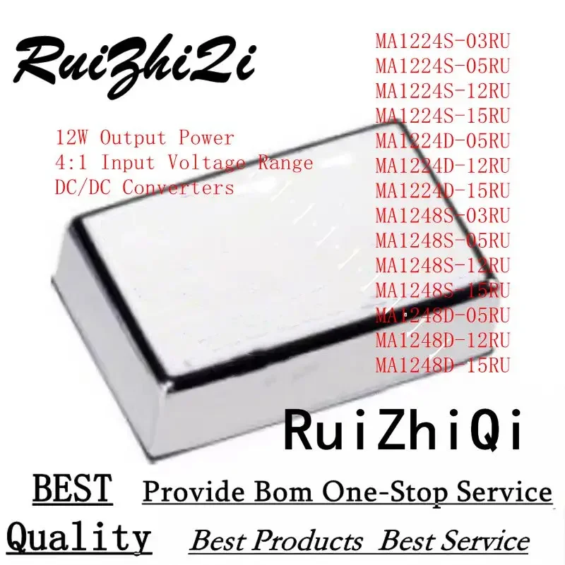 10PCS/LOT MA1224S-03RU MA1224S-05RU MA1224S-12RU MA1224S-15RU MA1224D-05RU MA1224D-12RU MA1224D-15RU 12W 4:1 DC/DC CONVERTERS