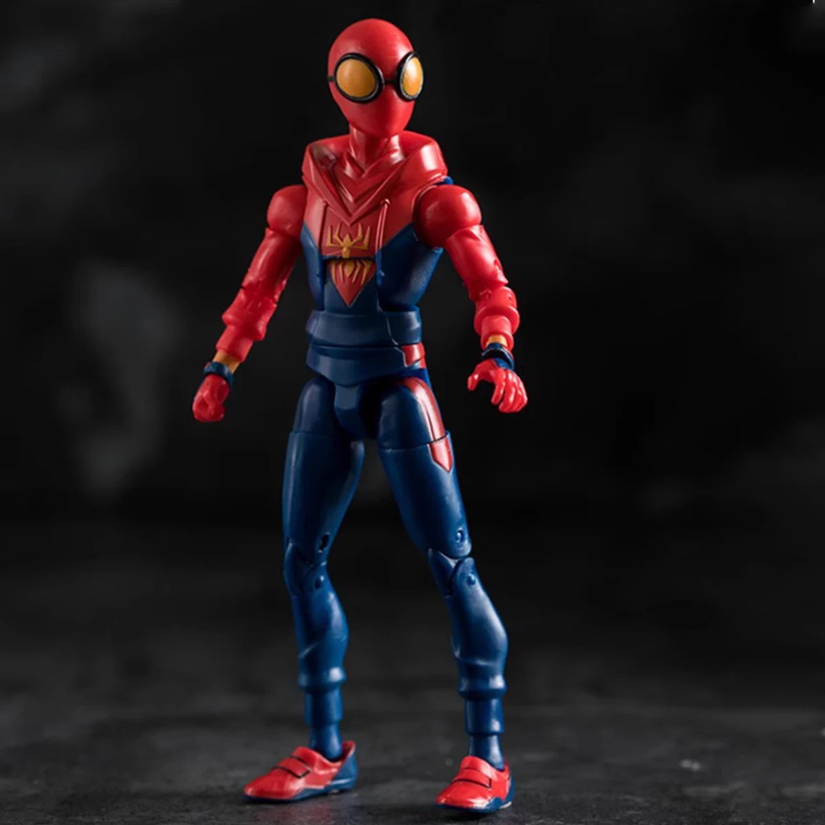 HiPlay ZD ของเล่น 7 นิ้ว Articulated Classic Series พร้อมขาตั้งรุ่น Hoodie Spider Man Action Figurine