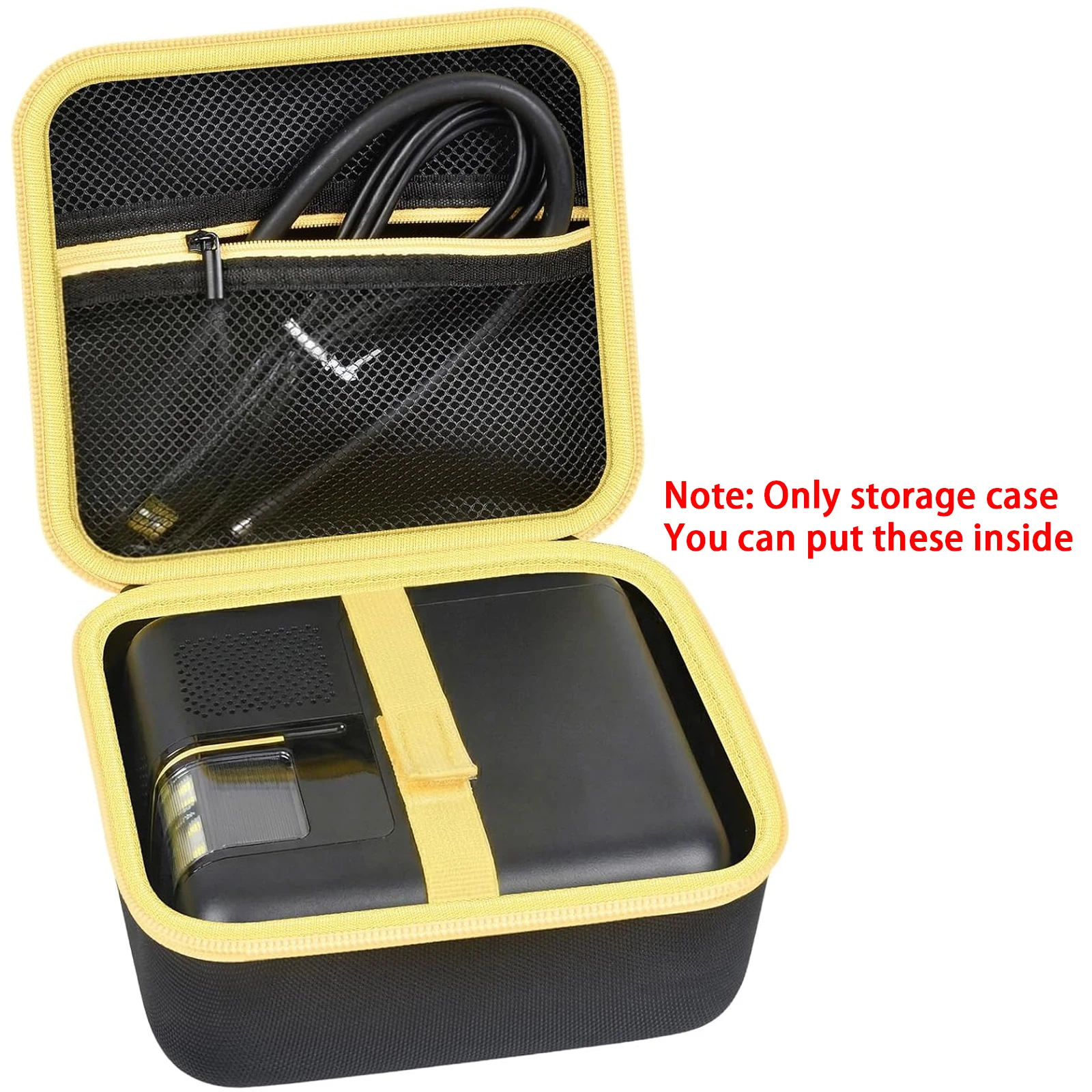 Carrying Case Compatible with Fanttik X10 APEX Tire Inflator Portable Air Compressor, Storage Holder with Mesh Pocket for Fantik