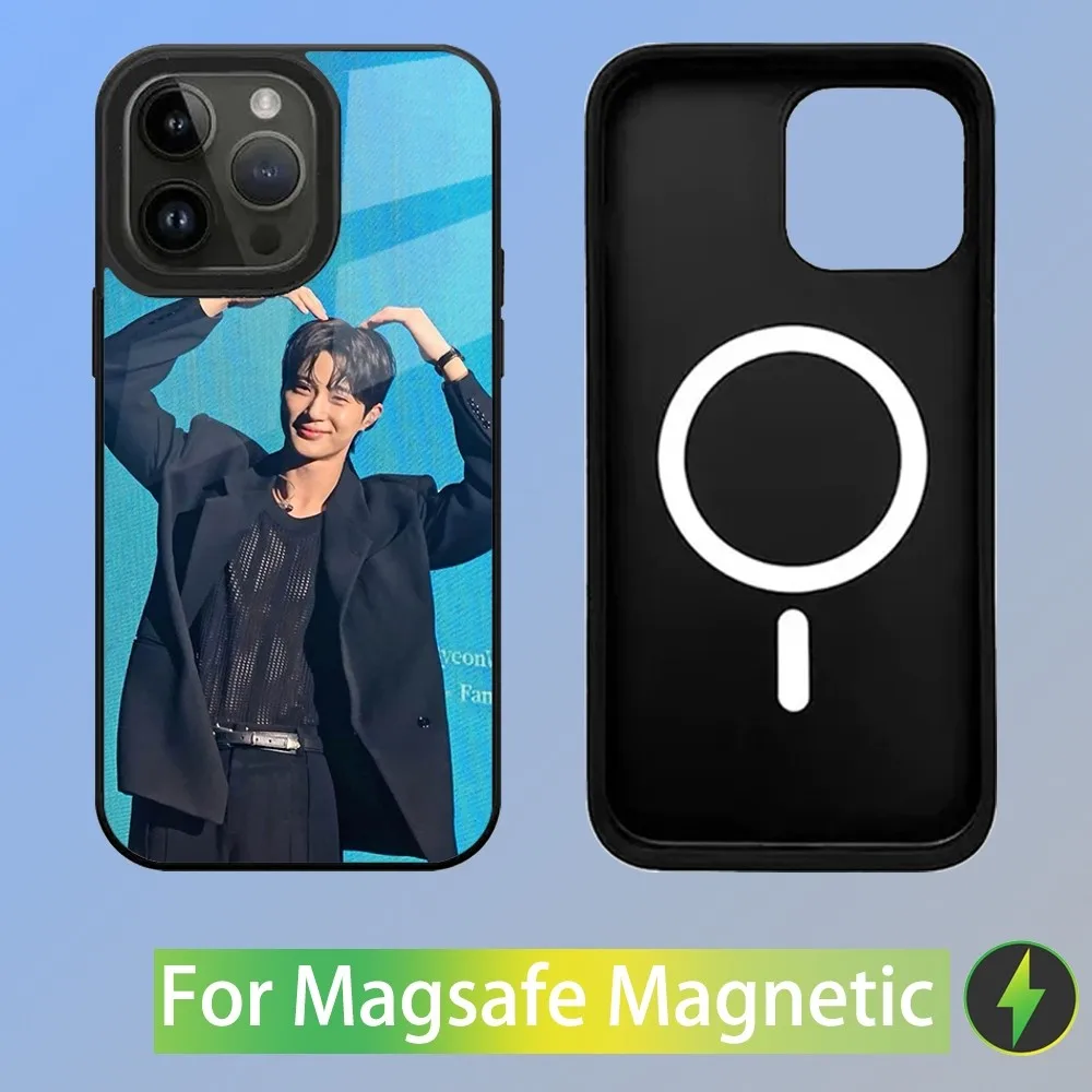 Byeon Woo S-Seok Korea Actor Phone Case For iPhone 15,14,13,12,11,Plus,Pro,Max Mini Magsafe Magnetic Wireless Charging