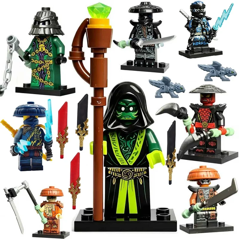 Building blocks banned the group of five 19 season Ninja Phantom Keskul Zakte Nockert Noktraderix mini character toy birthday