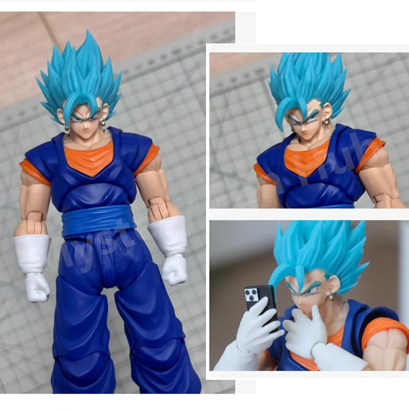 In Stock Nono Custom Dragon Ball Z Shf Super Saiyan Ssj Vegetto Heads Accessories Headsculpt Anime Action Figure Model Toys Gift