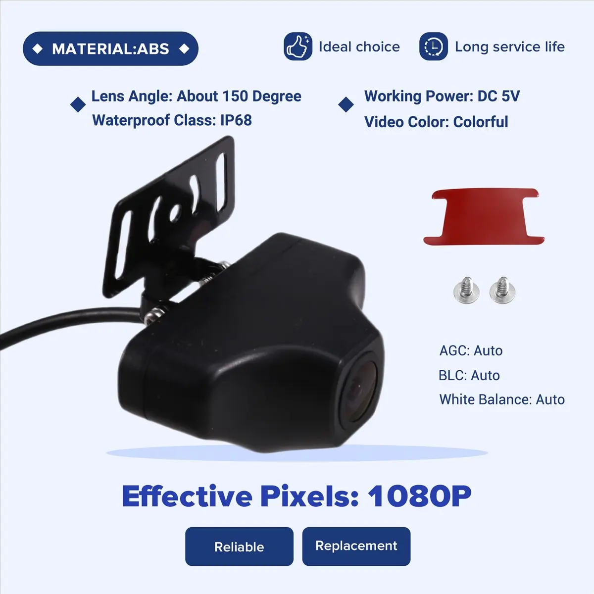 

M85K For PG17 M63 Lite Rear View Camera 4 Pin Night Vision Backup Parking Reverse Waterproof HD Video Vehicle Camera