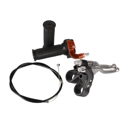 Twist Throttle Accelerator 3 Stage Grip + 80cm Cable With Brake Clutch Handle For 47cc 49cc Mini Dirt Bike Quad Pocket Parts