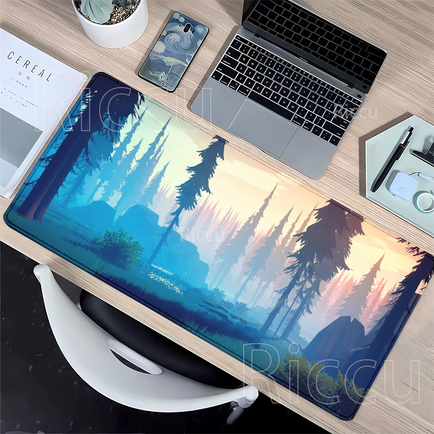 Forest Scenery XXL Rubber Large Mouse Pad Gaming Non-slip Base Art Computer Laptop Mousepad Keyboard HD Printing Office Desk Mat