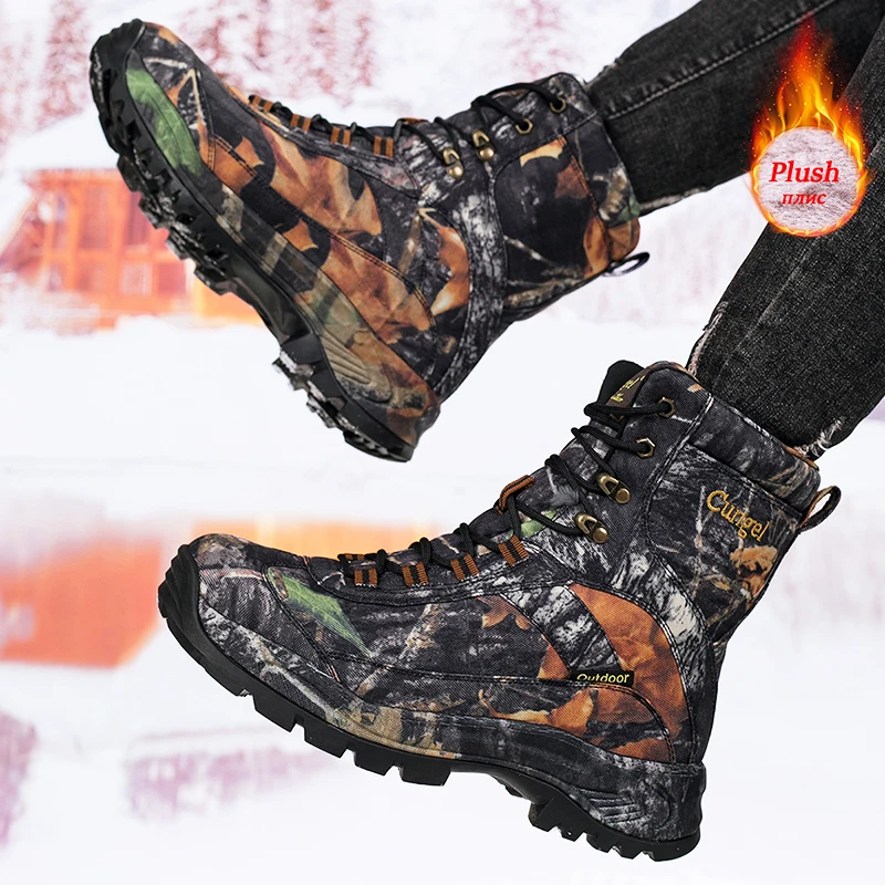 

New Men Winter Tactical Boots Army Boots Breathable Ankle Desert Waterproof Male Climbing Hiking Shoes Unisex Work Hunting Boots