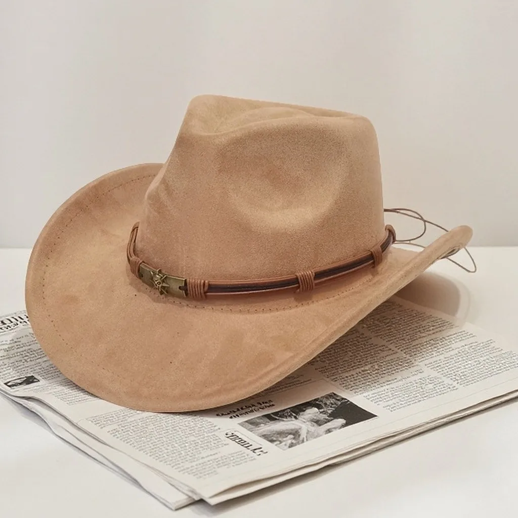 Retro Western Hat Structured Unisex Top Hat Western Hat Soft For Sun Casual Gatherings All Seasons