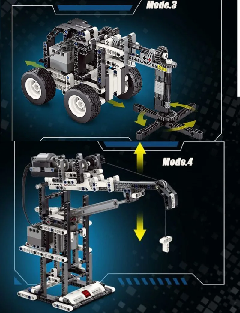 Zestaw Urodzinowy Oryginalne Klocki 96000 1288 Elementów Techniczny RC Ciężarówka z Przyczepą Budowlana Model do Składania