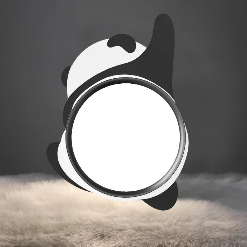 Cartoon Panda Full Spectrum LED Ceiling Light for Children's Bedroom Modern Simple Eye Protection Lighting Design 2026
