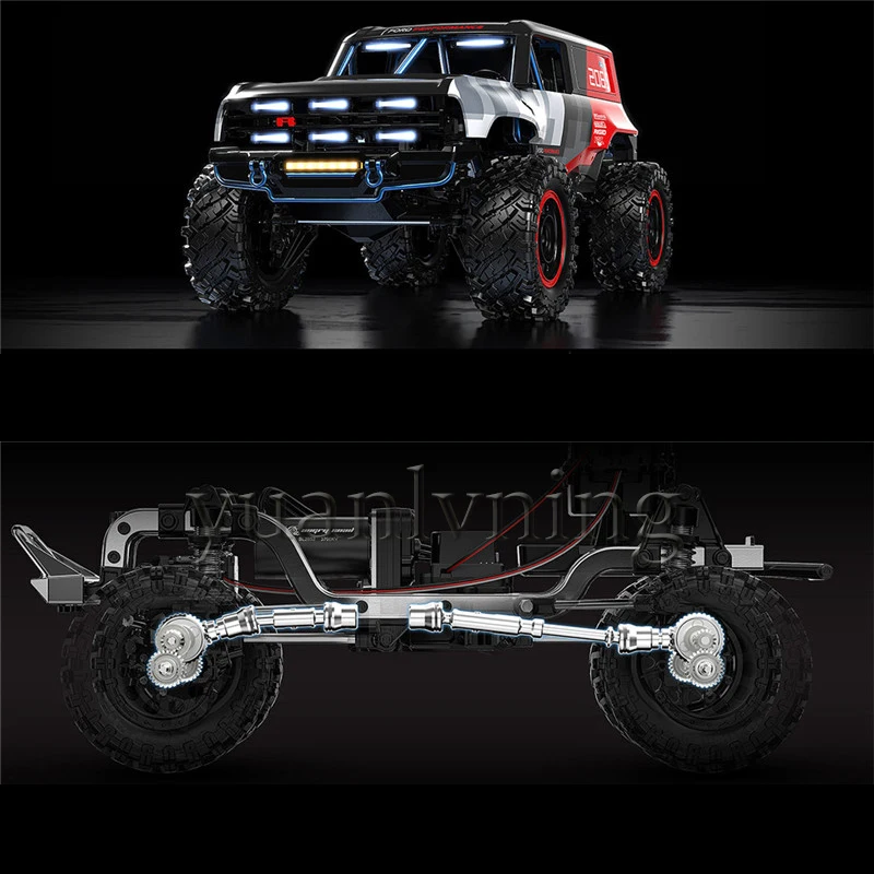 Mjx H12P Alloy RC Car Large Scale 1:12 Remote Control Car Electric Four-Wheel  Car Brushless Drive Off-Road Climbing Car Toy