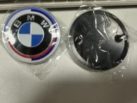 Para E39 E46 E30 E36 G20 bmw E87 E60 E90 Ac 74mm 82mm emblema de capó capó delantero de coche Logo cubierta de maletero insignia pegatina de coche