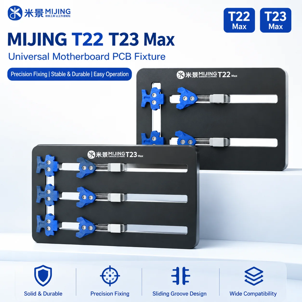 

MIJING T22 T23 Max Universal PCB Motherboard Repair Fixture CPU IC Soldering Holder Tool for iPhone Android
