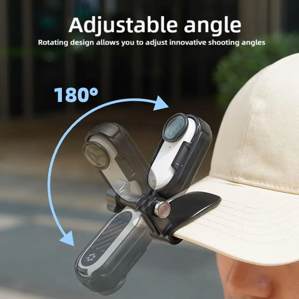 For Insta360 GO3S Mini Camera Hat Brim Clip Adjustable Holder Cap Person Camera Shooting First Accessories Angle Sports X8N8