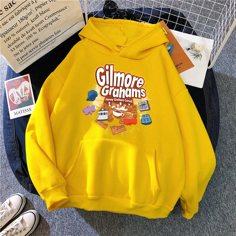 Gilmore Girls Y2k Sweatshirt Cartoon Graphic Streetwear Women Mange Pullovers Kawaii Clothes Funny Fashion Casual Hoodies Female