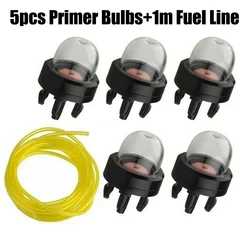 5pcs Primed Bulb with Fuel Line Carburetor Oil bubble Fuel Pump Carburetter Primer for Trimmer Whipper Snipper Chainsaw