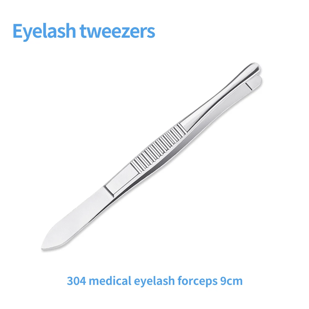 

Medical eyelash forceps Pulling down eyelash forceps Stainless steel eye forceps Ophthalmic clamp Flat round head