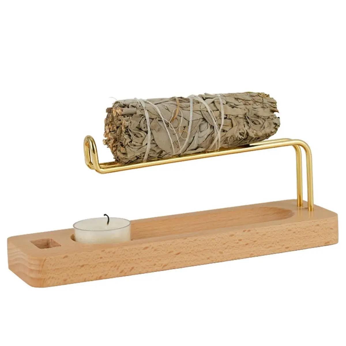 2026 New Tool Wooden Burner Base, Incense Holder, Sage Burning Stand, Indoor Aromatherapy Base, Burning Tray