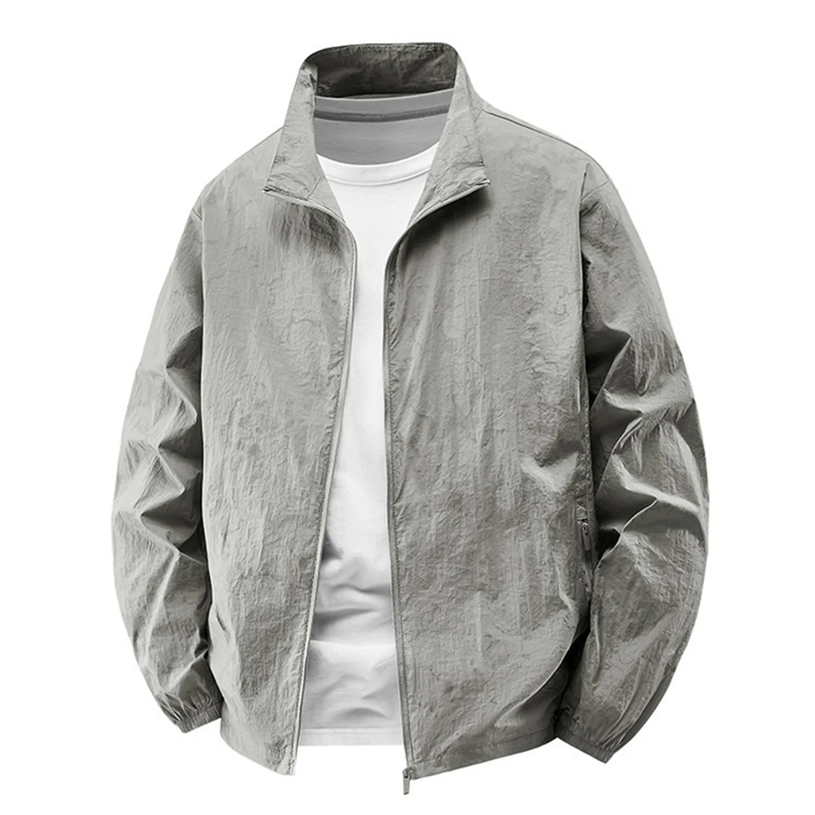 

1PCS Summer Sun Protection Skin Coats Men Ultra-Light Sportswear Hooded Outwear Breathable Casual Jackets Man Work Wear 2025