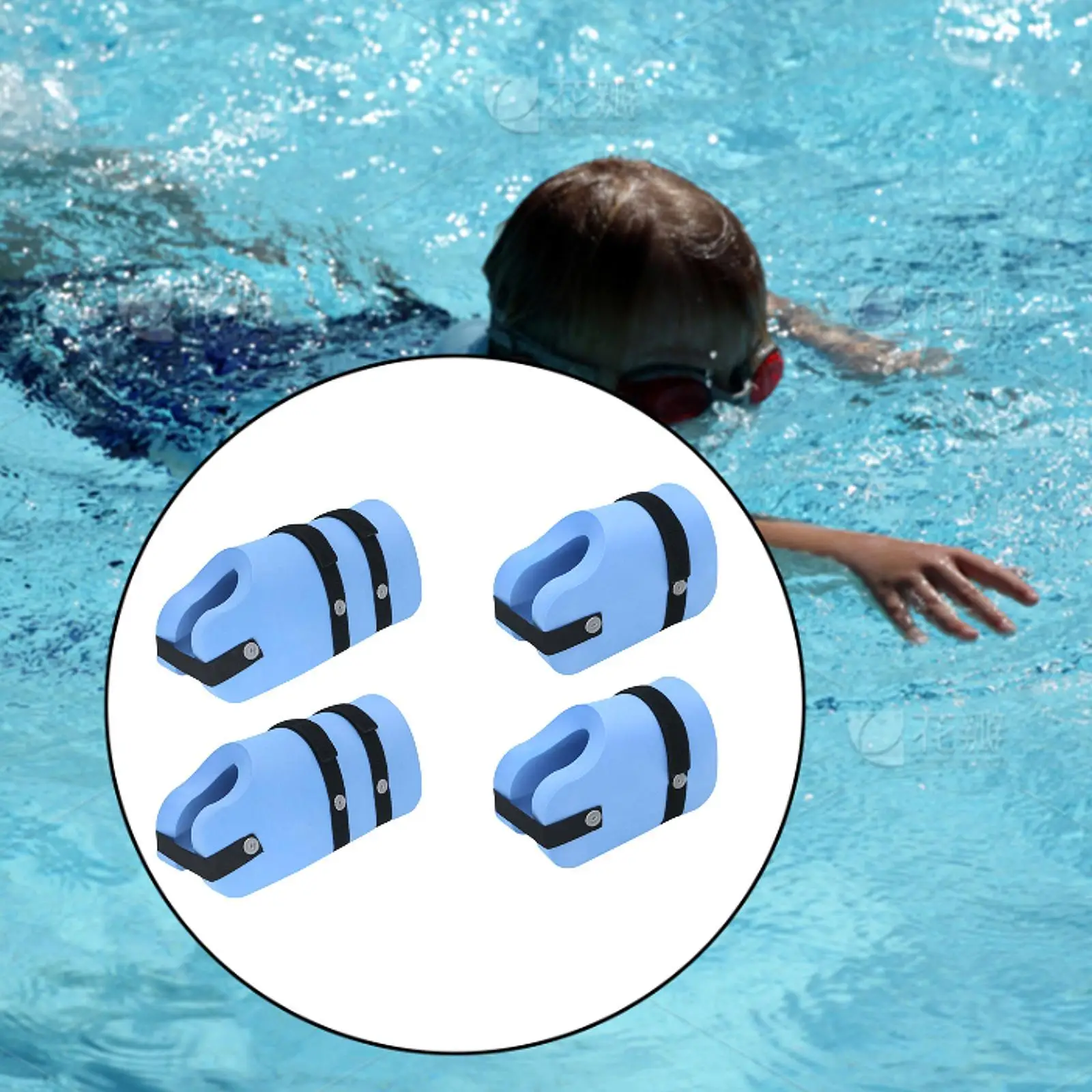عوامة السباحة للكاحل للبالغين عالية الكثافة إيفا رغوة الطفو المائية السباحة المائية الكاحل الأصفاد لحمام السباحة ممارسة اللياقة البدنية