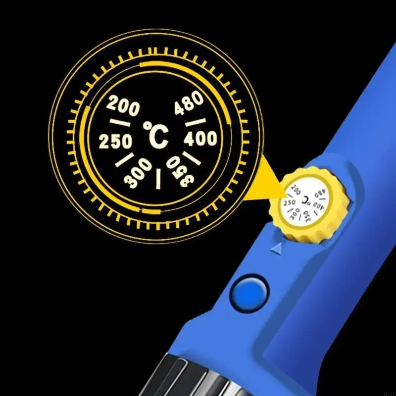 

Soldering Iron Kits 60W 110V US Plug 200°C-480°C Adjustable Temperature Soldering Kits Soldering Welding Pen Kits M4YD