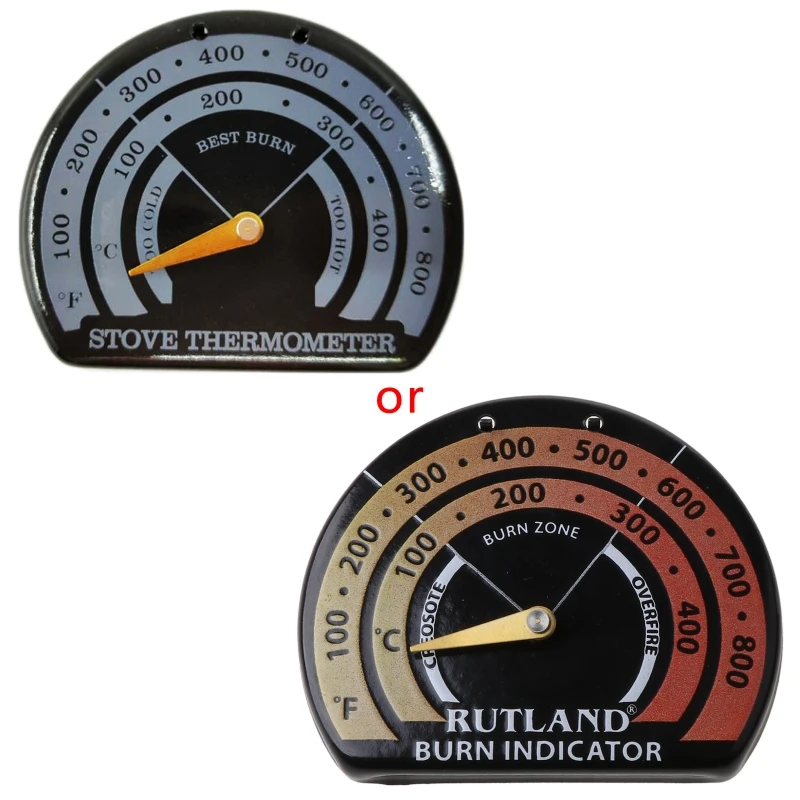 Ventilador magnético de chimenea de madera, termómetro, Monitor de temperatura del lugar de fuego con sonda, sensibilidad para el hogar, herramienta de horno de barbacoa