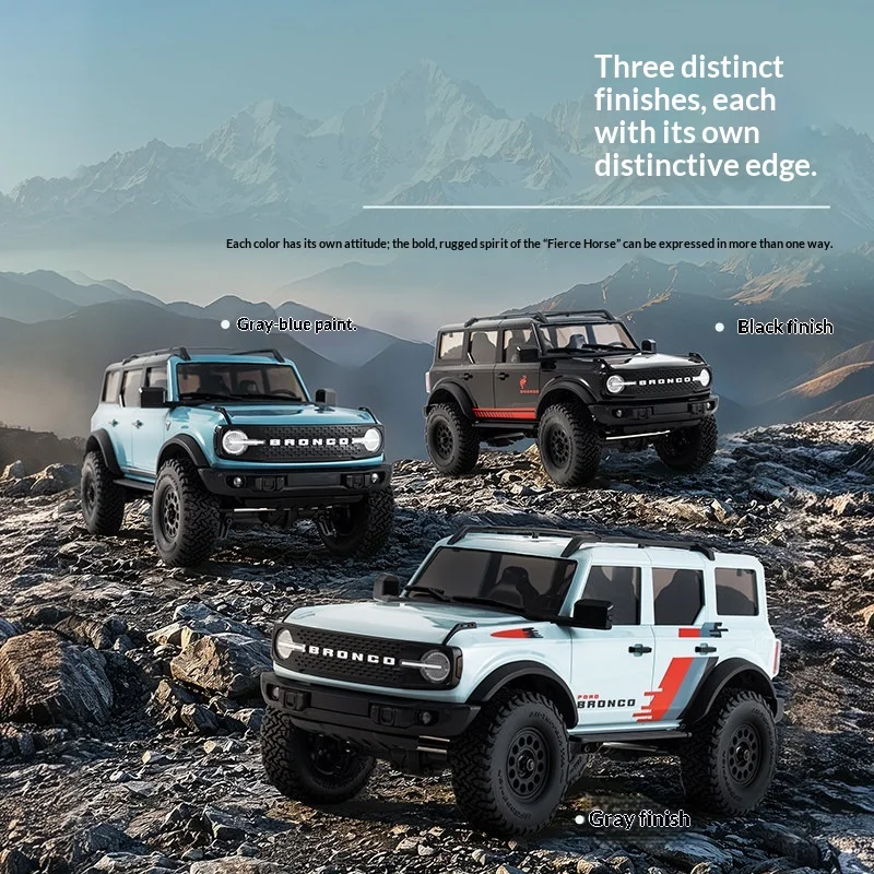 FMS FCXII 1/18 Ford Bronco RC Car Electric Off Road Rock Crawler Remote Control Climbing Vehicle For Outdoor Terrain Adventure