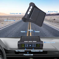 K01 TPMS Solar Sensor Intelligence Wireless Tire Pressure Monitoring System Auto Security Alarm Device With 4 Sensors 5