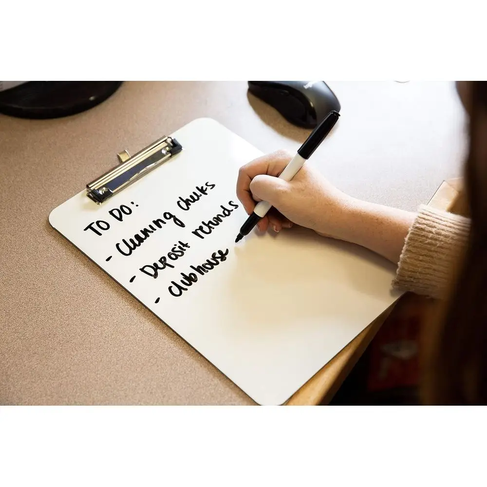 مجموعة الحافظة للمسح الجاف للفصل الدراسي مكونة من 30 قطعة مع علامات السبورة البيضاء |   ألواح بيضاء صغيرة محمولة للملاحظات والقائمة