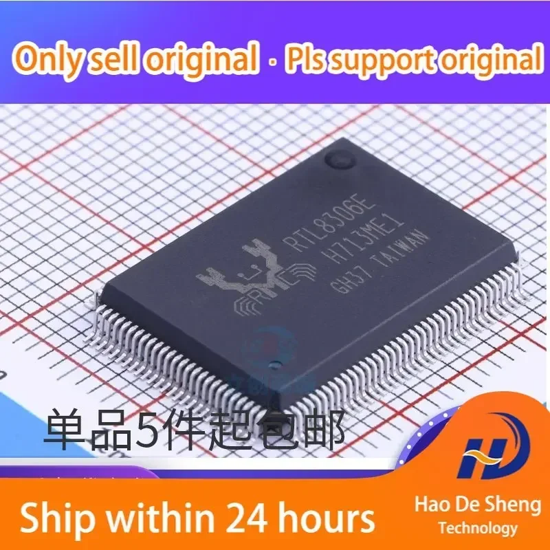10PCS/LOT RTL8306E-CG RTL8306E Ethernet Switch Controller QFP128 New Original In Stock