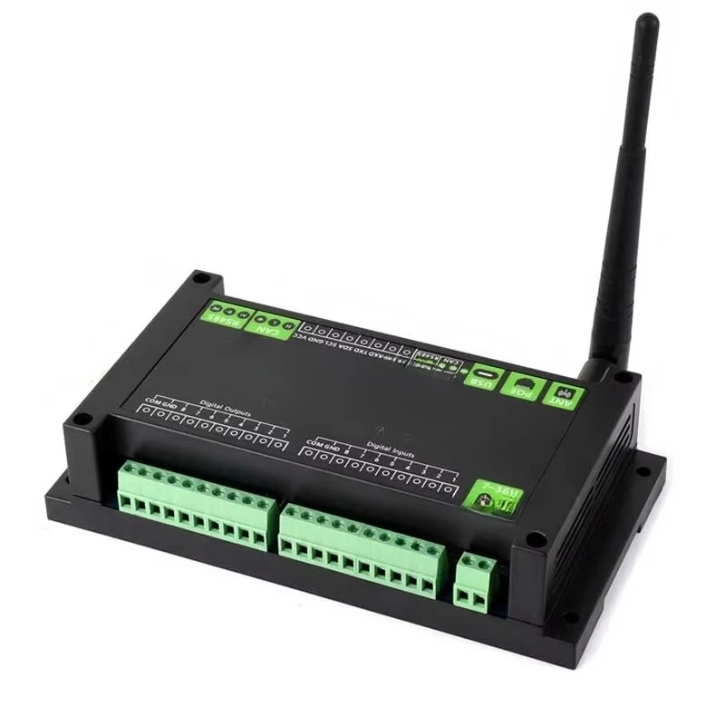 ESP32-S3 Industrial 8-Channel Digital I/O Controller with WiFi, Ethernet, CAN, RS485 & PoE Support