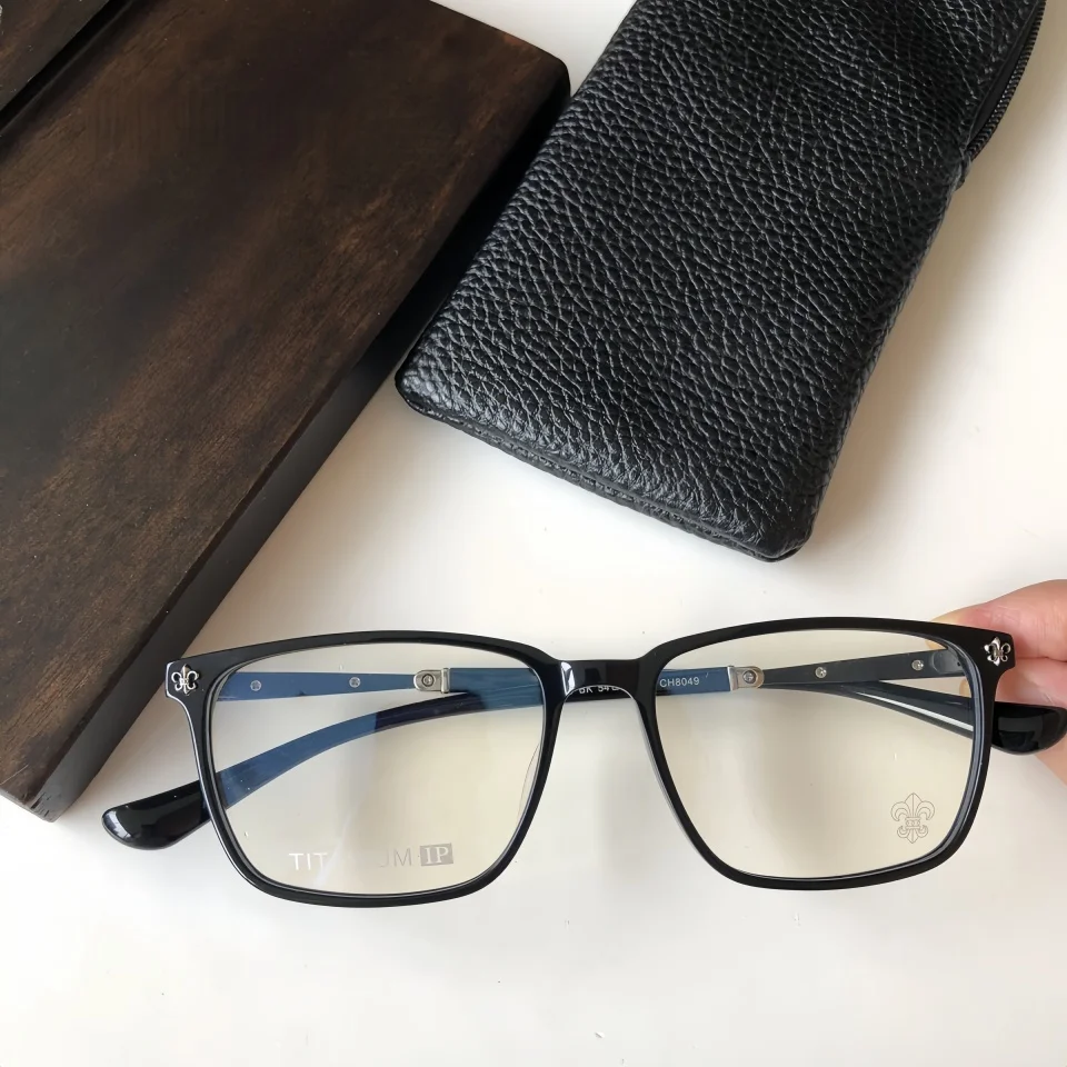 

Square Optical Luxury and Elegant Men's Eyeglasses Frame Casual Women's Prescription Reading Computer Anti Blue Light Glasses