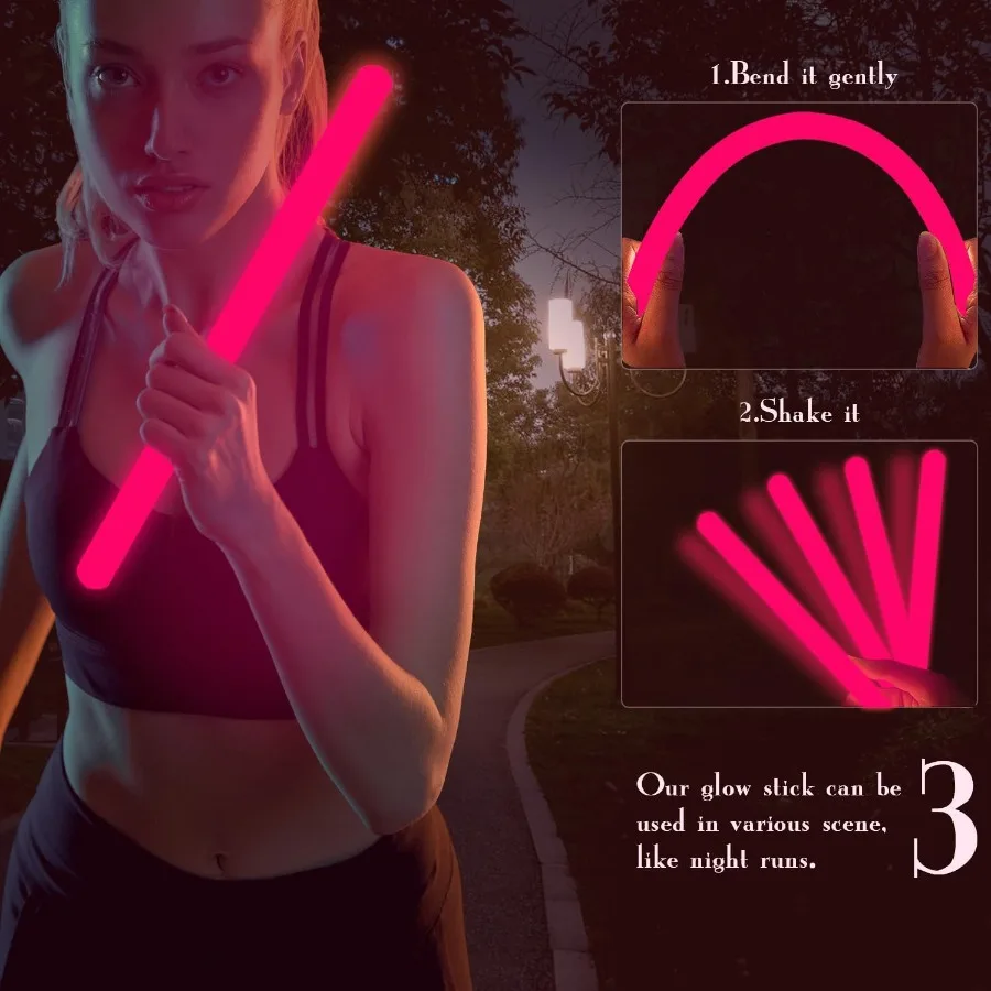 16 Ih Industriële kwaliteit Glow Sticks Bulk 5 STKS Heldere Jumbo Light Sticks Glow in The Dark Emergey Enorme Glow Sticks voor CampingHiki