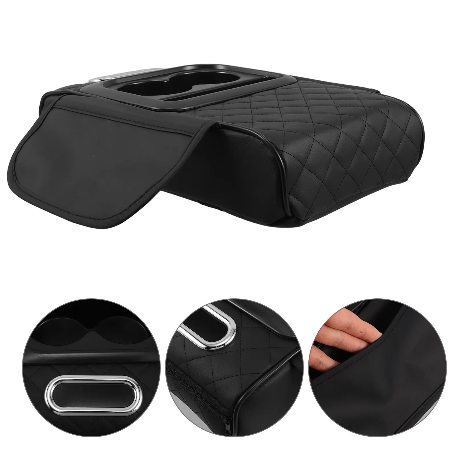 Couvre-accoudoir de voiture pour console centrale avec porte-gobelets, accessoires intérieurs pour femmes