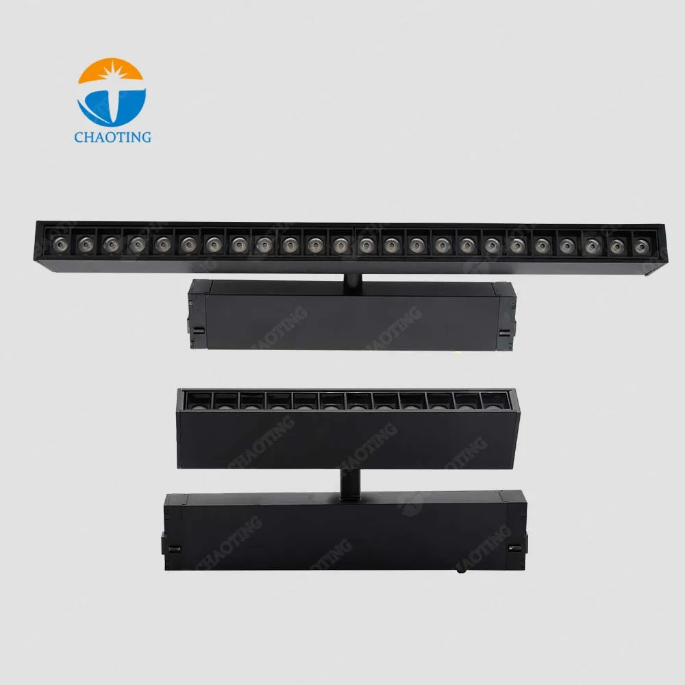 New Design Commercial Rotary Folding 9W Spotlight Smart Dimmable Focus Lamp Adjustable Led Magnetic Rail Grille Spot Track Light