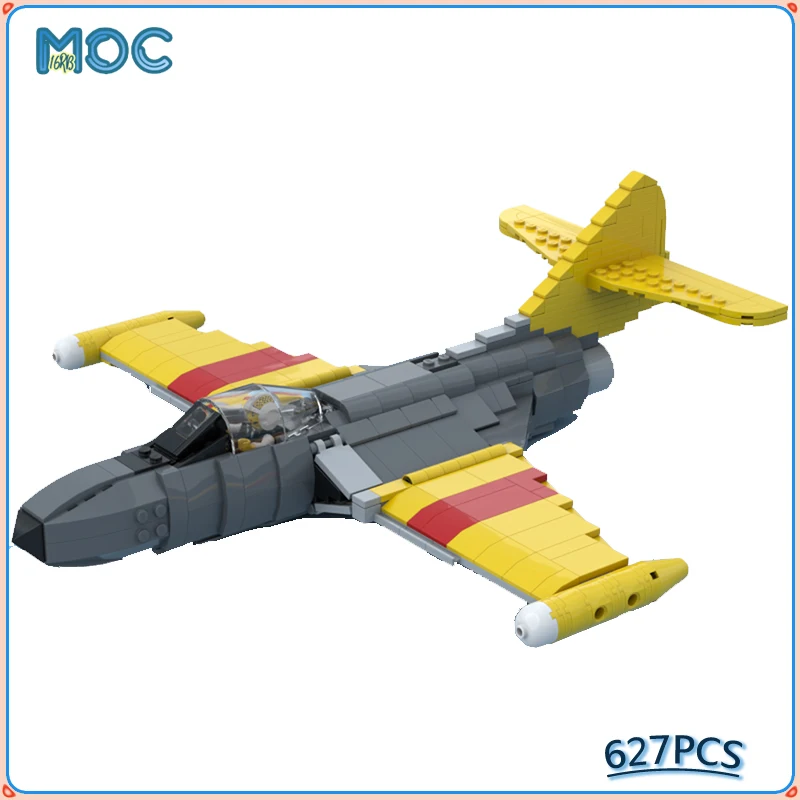 Military Series Grumman Dassault Mirage Vought Cutlass Fighter Bricks Moc Build Blocks DIY Model Toy Birthday Christmas Gift