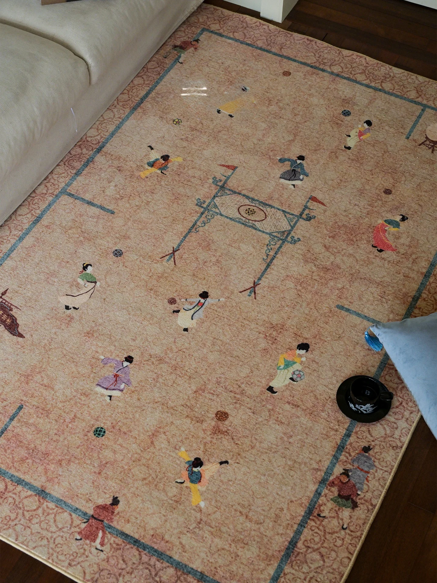 

Новый китайский ковер для гостиной, простой в уходе, экологичный, большой прямоугольный коврик Spring Tern