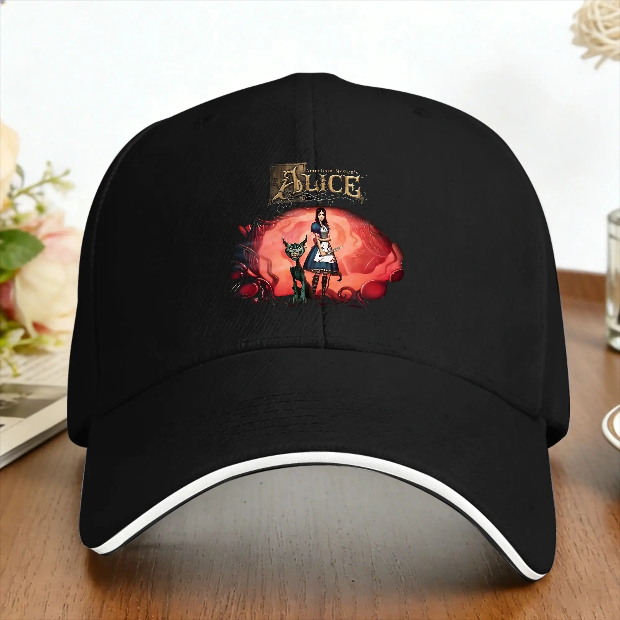 A-Alice Madness Returns Casual Baseball Cap Spring Game  Trucker Hat Adjustable Kpop Rock Snapback Cap Classic Baseball Caps