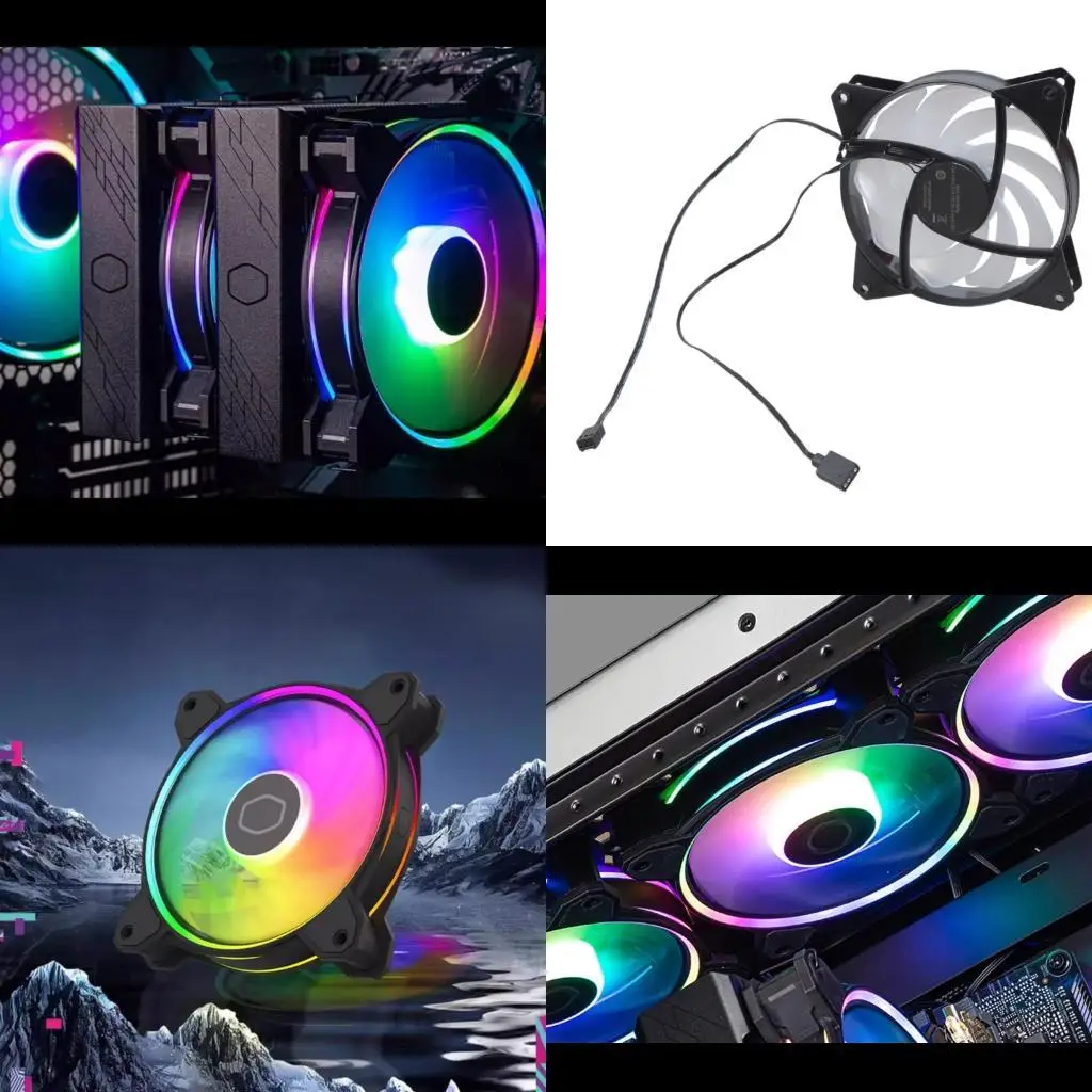 

31BA 120mm PC Case Cooling Fan 5V 3PIN Motherboards Lighting Syncs with 8Shockproof Pad