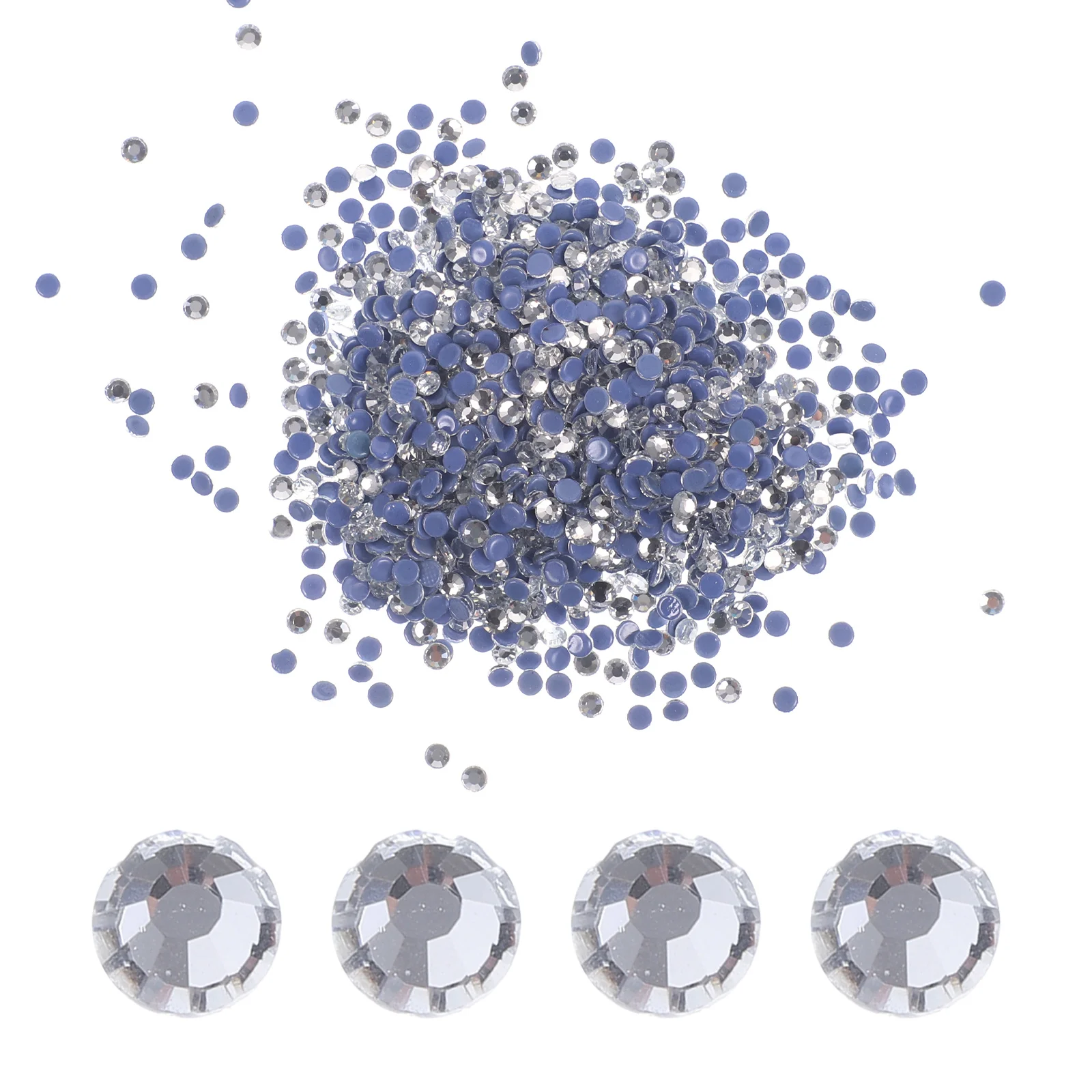 

2880Pcs Hot Melt Rhinestones Glass Flatback Craft Embellishments for DIY Clothes Shoes Bags Decor Bulk Rhinestone Supplies