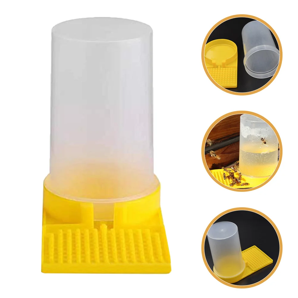 

4pcs Bee Feeder Reusable Pp Material Beehive Entrance Water Feeding Cups For Beekeeping Supplies Portable Garden Bee Waterer No