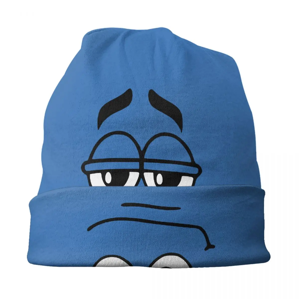 Cartoon Chocolate Blue Candy Faces Bonnet Hat Knitting Hats Men Women Fashion Unisex Adult Warm Winter Skullies Beanies Cap