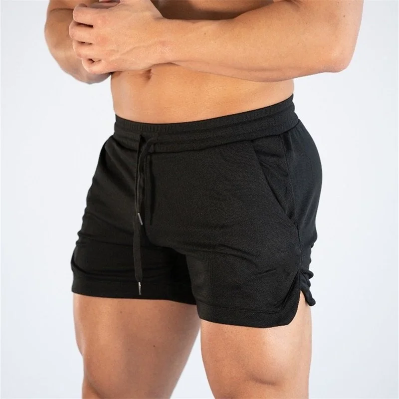 Mens Gym Training Shorts Men Sports Casual Clothing Fitness Workout Running Grid quick-drying compression Shorts Athletics