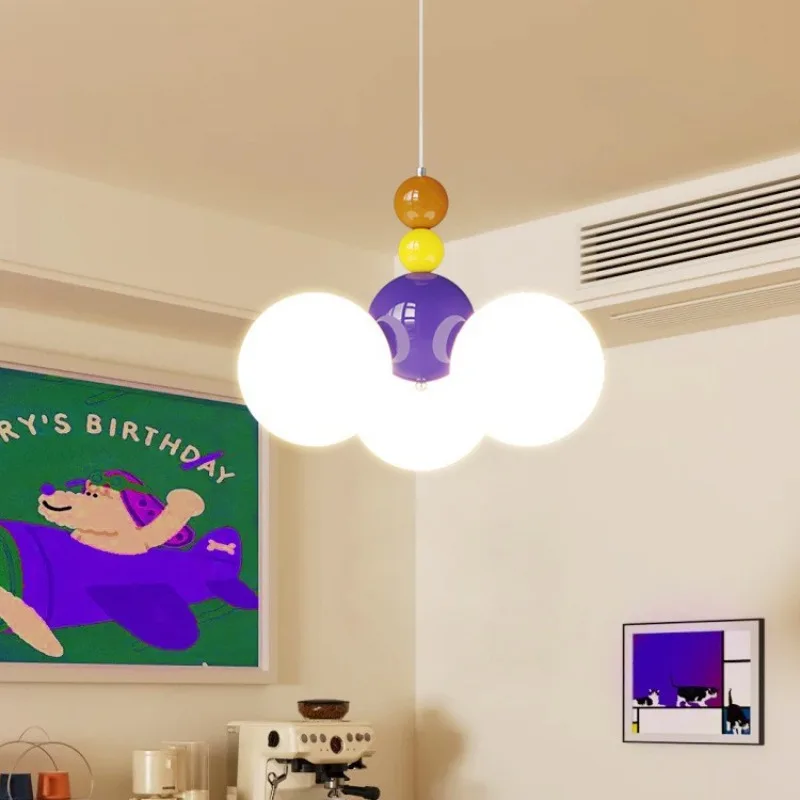 Cute Crown Shape Kids Ceiling Lights Colorful Metal Frame Crystal Accents Semi Flush Mount Lamp Child Bedroom Living Room Dining