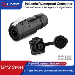 M12 2pin 3pin 4pin 5pin 6pin 7pin 8pin Waterproof Electrical Connector Male Plug Female Socket Jack IP68 Connectors Automation