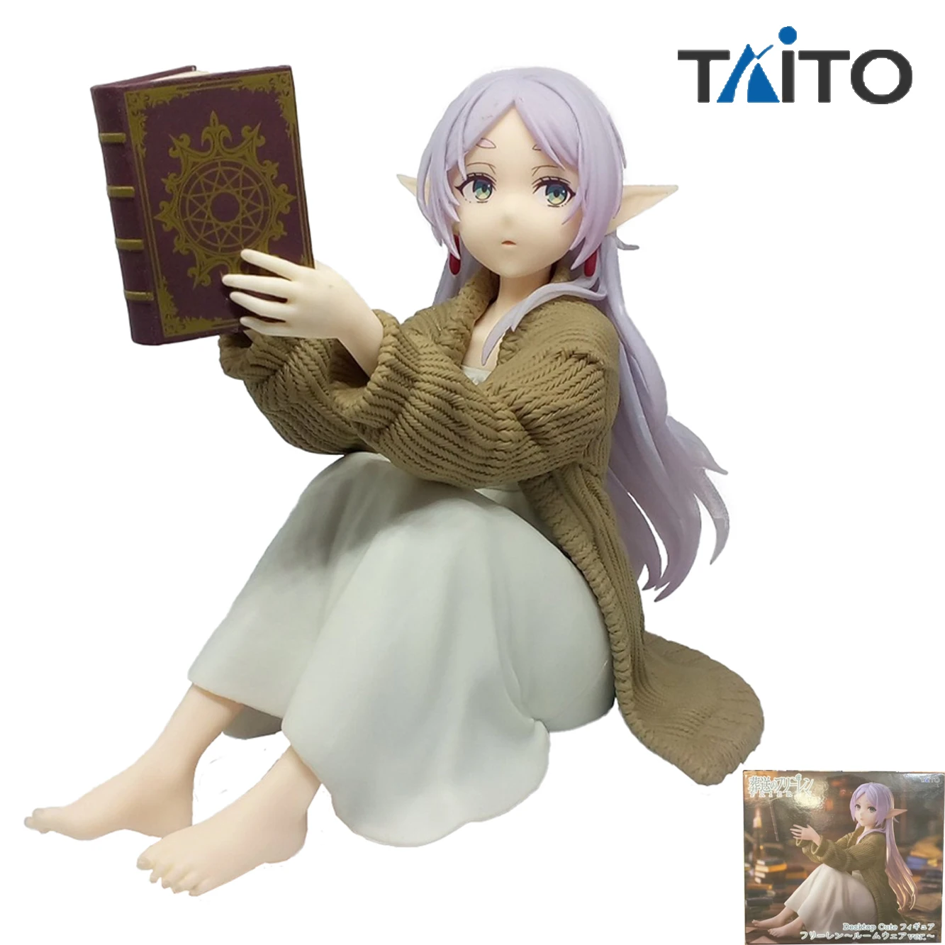 

Original in Stock Taito Sousou No Frieren - Frieren Desktop Cute Roomwear Ver. Anime Figure Action Figure Garage Kit Collection