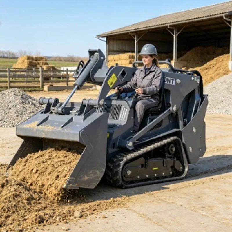 0.2 CBM Bucket Front End Skid Steer Loader Attachment Skid Steer Loader Skid Steer Bagger Mini Loader